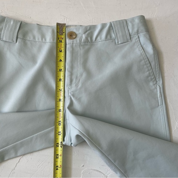 Banana Republic Martin Capri Pale Blue Cropped Pants Spring Baby Blue Size 10 - Picture 6 of 9